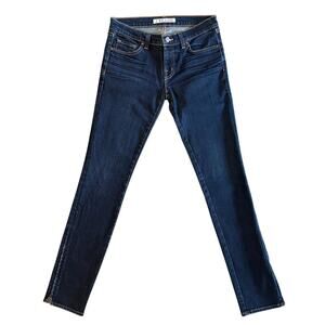 J Brand The Deal Jeans Women's Sz 27 Blue Skinny Zipper Ankle low rise 1174